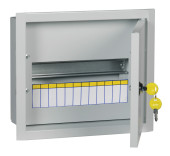 Щит распределительный IEK MKM14-N-12-31-Z ЩРн-12з-1 36 навесной 310мм 120мм 265мм 12мод. металл IP31 серый (упак.:1шт)