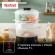 Пароварка Tefal VC204810 3ярус. 800Вт черный