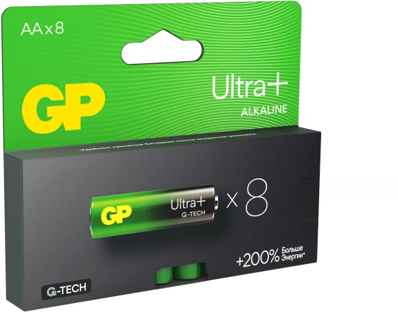 Батарея GP Ultra Plus Alkaline 15AUPA21-2CRB8 AA (8шт) блистер Батарея GP Ultra Plus Alkaline 15AUPA21-2CRB8 AA (8шт) блистер
