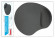 Коврик для мыши Buro BU-GEL Мини серый 225x190x2мм (BU-GEL/GREY)
