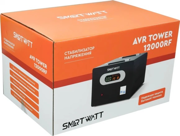 Стабилизатор напряжения Smartwatt AVR Tower 12000RF 12000ВА черный Стабилизатор напряжения Smartwatt AVR Tower 12000RF 12000ВА черный