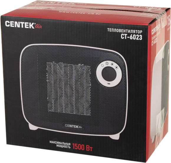 Тепловентилятор Centek CT-6023 1500Вт белый/черный Тепловентилятор Centek CT-6023 1500Вт белый/черный