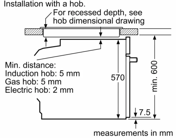 Духовой шкаф Электрический Bosch Serie 4 HJA737BA0 черный