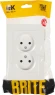 Розетка силов. IEK Brite РС12-2-БрБ BR-R20-10-K01-F 2розет. двойн. скрыт. IP20 белый (упак.:1шт)