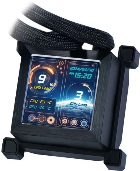 Система водяного охлаждения Lian-Li HydroShift LCD 360S Soc-AM5/AM4/1700/1851 черный 4-pin 29.8dB Al+Cu LCD 330W Ret (G89.GHSLCD36SB.R0)