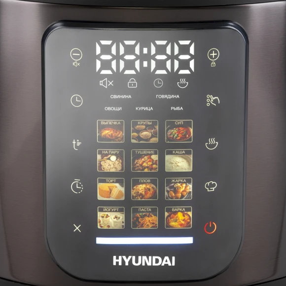 Мультиварка Hyundai HYMC-2404 5л 900Вт темно-коричневый/черный