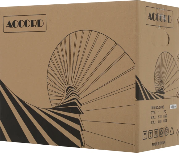 Корпус Accord Q03B черный без БП mATX 2xUSB3.0 audio