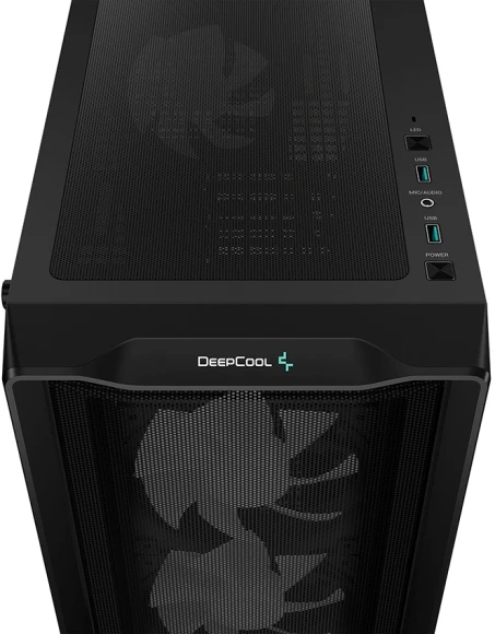 Корпус Deepcool CC560 Mesh V2 черный без БП ATX 4x120mm 5x140mm 2xUSB3.0 audio bott PSU