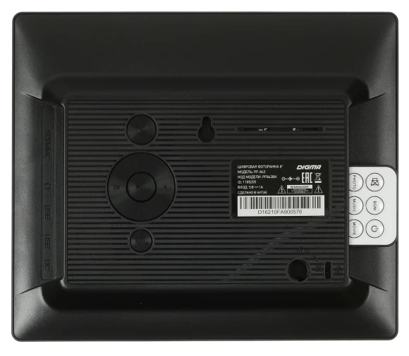 Фоторамка Digma 8" PF-843 IPS 1024x768 черный пластик ПДУ Видео