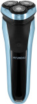 Бритва роторная Hyundai H-SH8088 реж.эл.:3 питан.:аккум. голубой/черный Бритва роторная Hyundai H-SH8088 реж.эл.:3 питан.:аккум. голубой/черный
