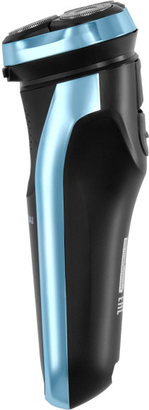 Бритва роторная Hyundai H-SH8088 реж.эл.:3 питан.:аккум. голубой/черный Бритва роторная Hyundai H-SH8088 реж.эл.:3 питан.:аккум. голубой/черный