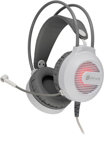 Наушники с микрофоном Оклик HS-L300G белый 2.2м мониторные оголовье (1796952) Наушники с микрофоном Оклик HS-L300G белый 2.2м мониторные оголовье (1796952)