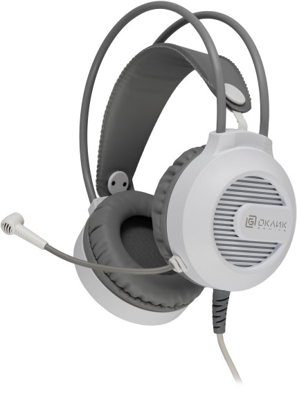 Наушники с микрофоном Оклик HS-L300G белый 2.2м мониторные оголовье (1796952) Наушники с микрофоном Оклик HS-L300G белый 2.2м мониторные оголовье (1796952)
