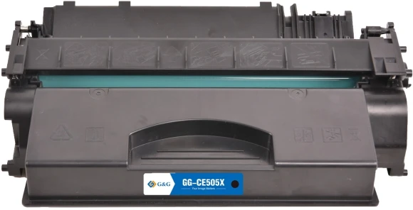Картридж лазерный G&G GG-CE505X CE505X черный (6500стр.) для HP LaserJet P2055d/P2055dn/P2055x; LaserJet Pro 400 M401/M401a/M401n/M401d/M401dn/M401dne/M401dw/MFP M425/MFP M425dn/MFP M425dw с чипом Canon i-SENSYS LBP6300dn/6310dn/6650dn/6670dn/6680x/MF5840