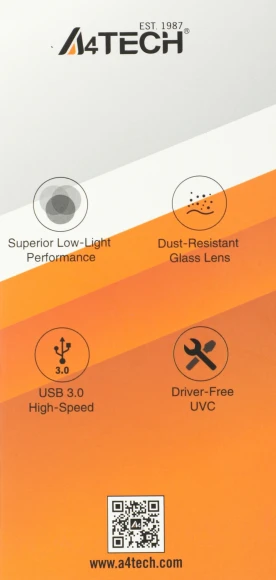 Камера Web A4Tech PK-1000HA черный 8Mpix (3840x2160) USB2.0 с микрофоном Камера Web A4Tech PK-1000HA черный 8Mpix (3840x2160) USB2.0 с микрофоном