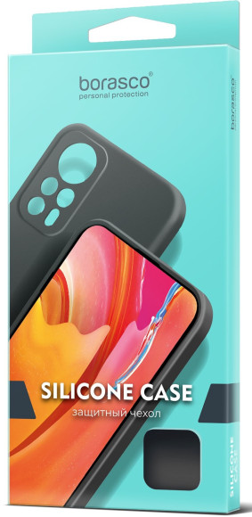 Чехол (клип-кейс) BoraSCO для Huawei Nova 11i Silicone Case черный (72182)