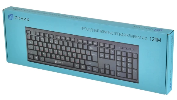 Клавиатура Оклик 120M черный USB (1083044) Клавиатура Оклик 120M черный USB (1083044)