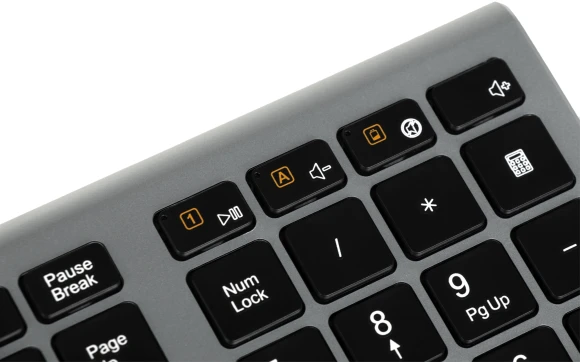 Клавиатура Оклик 890S серый USB беспроводная slim Клавиатура Оклик 890S серый USB беспроводная slim