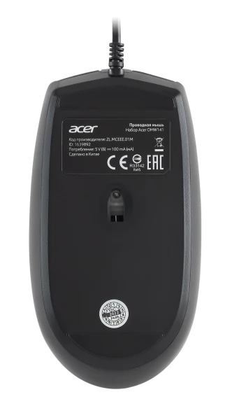 Клавиатура + мышь Acer OMW141 клав:черный мышь:черный USB (ZL.MCEEE.01M) Клавиатура + мышь Acer OMW141 клав:черный мышь:черный USB (ZL.MCEEE.01M)