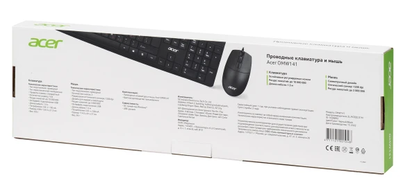 Клавиатура + мышь Acer OMW141 клав:черный мышь:черный USB (ZL.MCEEE.01M) Клавиатура + мышь Acer OMW141 клав:черный мышь:черный USB (ZL.MCEEE.01M)