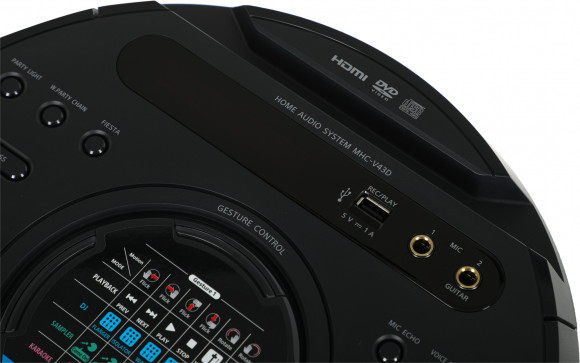 Минисистема Sony MHC-V43D черный CD CDRW DVD DVDRW FM USB BT Минисистема Sony MHC-V43D черный CD CDRW DVD DVDRW FM USB BT