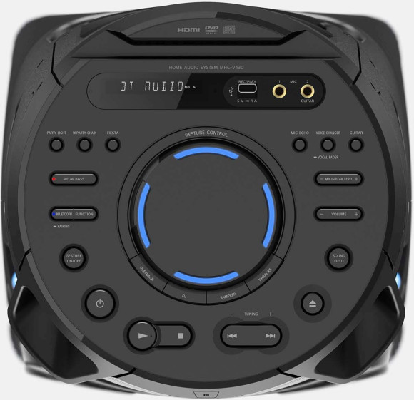Минисистема Sony MHC-V43D черный CD CDRW DVD DVDRW FM USB BT Минисистема Sony MHC-V43D черный CD CDRW DVD DVDRW FM USB BT