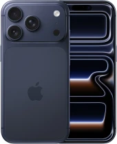 Смартфон Apple A3523 iPhone 17 Pro 1Tb 12Gb темно-синий моноблок 3G 4G 1Sim 6.3" 1206x2622 iOS 26 48Mpix 802.11 a/b/g/n/ac/ax/be NFC GPS Protect
