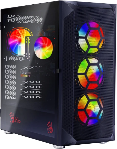 ПК Bloody BD-PC RB65C2 MT Ryzen 5 7500F (3.7) 32Gb SSD1Tb RX 7700XT 12Gb Windows 11 Home 64 2.5xGbitEth WiFi BT 650W черный (RUS) (2111350)