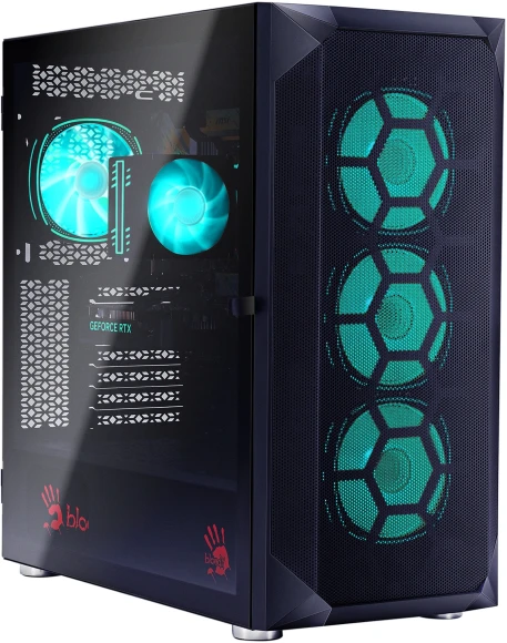 ПК Bloody BD-PC RB65C2 MT Ryzen 5 7500F (3.7) 32Gb SSD1Tb RX 7700XT 12Gb Windows 11 Home 64 2.5xGbitEth WiFi BT 650W черный (RUS) (2111350)