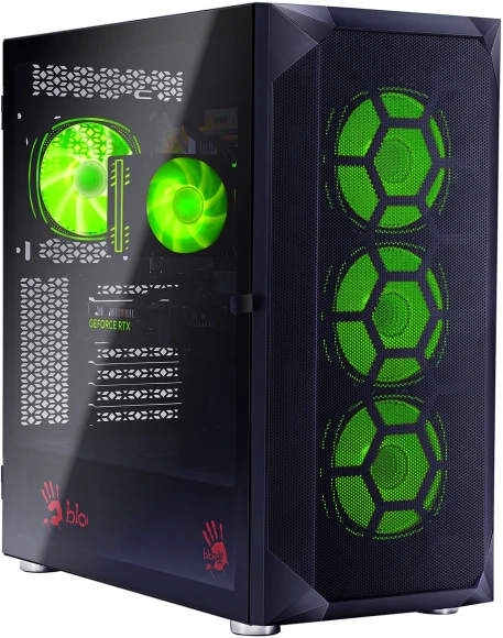 ПК Bloody BD-PC RB65C2 MT Ryzen 5 7500F (3.7) 32Gb SSD1Tb RX 7700XT 12Gb Windows 11 Home 64 2.5xGbitEth WiFi BT 650W черный (RUS) (2111350)