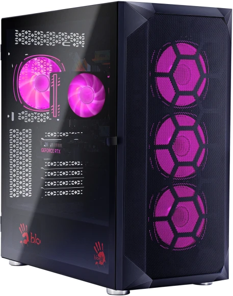 ПК Bloody BD-PC RB65C2 MT Ryzen 5 7500F (3.7) 32Gb SSD1Tb RX 7700XT 12Gb Windows 11 Home 64 2.5xGbitEth WiFi BT 650W черный (RUS) (2111350)