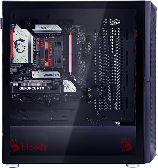ПК Bloody BD-PC RB65C2 MT Ryzen 5 7500F (3.7) 32Gb SSD1Tb RX 7700XT 12Gb Windows 11 Home 64 2.5xGbitEth WiFi BT 650W черный (RUS) (2111350)