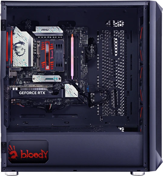 ПК Bloody BD-PC RB65C2 MT Ryzen 5 7500F (3.7) 32Gb SSD1Tb RX 7700XT 12Gb Windows 11 Home 64 2.5xGbitEth WiFi BT 650W черный (RUS) (2111350)
