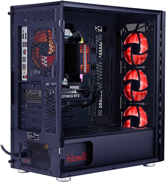 ПК Bloody BD-PC RB65C2 MT Ryzen 5 7500F (3.7) 32Gb SSD1Tb RX 7700XT 12Gb Windows 11 Home 64 2.5xGbitEth WiFi BT 650W черный (RUS) (2111350)