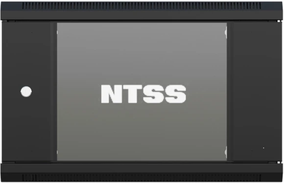 Шкаф коммутационный NTSS (NTSS-W9U6060GS-BL) настенный 9U 570x600мм пер.дв.стекл 60кг черный 500мм 22кг 220град. 500мм IP20 сталь Шкаф коммутационный NTSS (NTSS-W9U6060GS-BL) настенный 9U 570x600мм пер.дв.стекл 60кг черный 500мм 22кг 220град. 500мм IP20 сталь