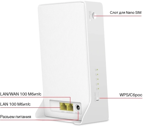 Роутер беспроводной Mercusys MB230-4G AC1200 10/100/1000BASE-TX/4G cat.6 белый Роутер беспроводной Mercusys MB230-4G AC1200 10/100/1000BASE-TX/4G cat.6 белый