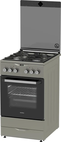 Плита Комбинированная Darina PL KM241 311 1X нержавеющая сталь (стеклянная крышка) реш.чугун Плита Комбинированная Darina PL KM241 311 1X нержавеющая сталь (стеклянная крышка) реш.чугун