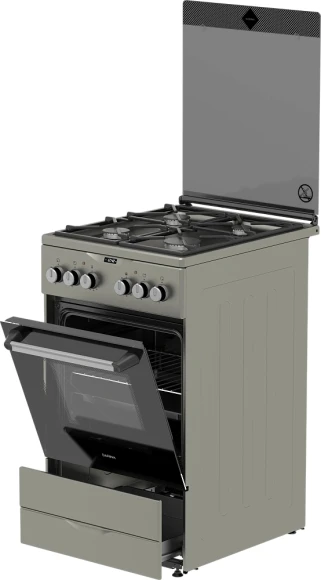 Плита Комбинированная Darina PL KM241 311 1X нержавеющая сталь (стеклянная крышка) реш.чугун Плита Комбинированная Darina PL KM241 311 1X нержавеющая сталь (стеклянная крышка) реш.чугун