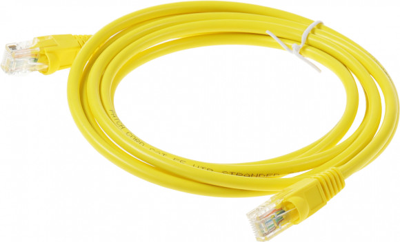 Патч-корд cat.5E molded 2м желтый RJ-45 (m)-RJ-45 (m) (упак.:1шт)