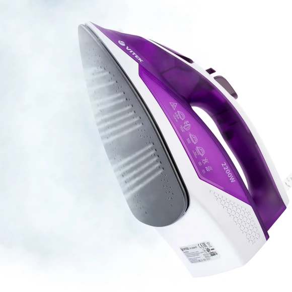 Утюг Vitek VT-8308 2200Вт фиолетовый/белый