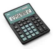 Калькулятор настольный Deli EM888A-BK-OR черный/оранжевый 12-разр.