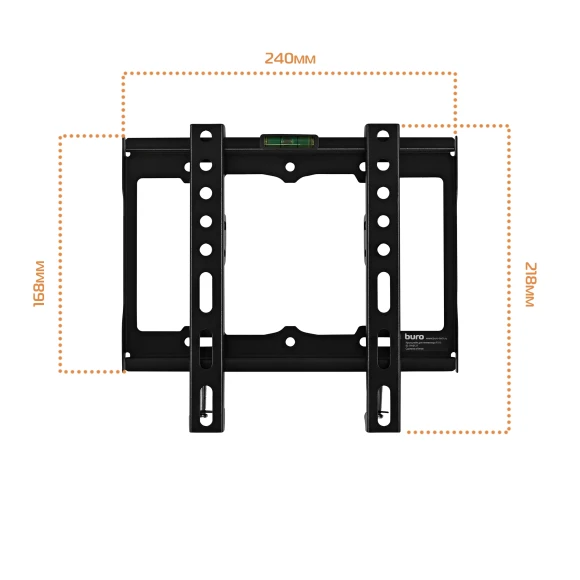 Кронштейн для телевизора Buro FX1S черный 15"-48" макс.25кг настенный фиксированный Кронштейн для телевизора Buro FX1S черный 15"-48" макс.25кг настенный фиксированный