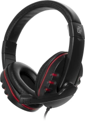 Наушники с микрофоном Оклик HS-L380G ABADDON черный/красный 1.8м мониторные оголовье (1100404) Наушники с микрофоном Оклик HS-L380G ABADDON черный/красный 1.8м мониторные оголовье (1100404)