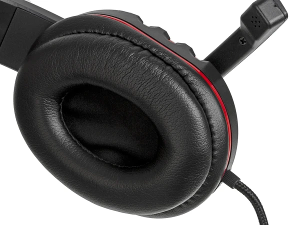 Наушники с микрофоном Оклик HS-L380G ABADDON черный/красный 1.8м мониторные оголовье (1100404) Наушники с микрофоном Оклик HS-L380G ABADDON черный/красный 1.8м мониторные оголовье (1100404)