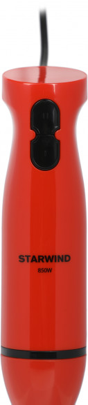 Блендер погружной Starwind SBP2201 850Вт красный/черный