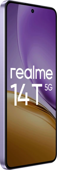 Смартфон Realme RMX5078 14T 5G 256Gb 12Gb фиолетовый моноблок 3G 4G 2Sim 6.67" 1080x2400 Android 15 50Mpix 802.11 a/b/g/n/ac NFC GPS GSM900/1800 GSM1900 Protect