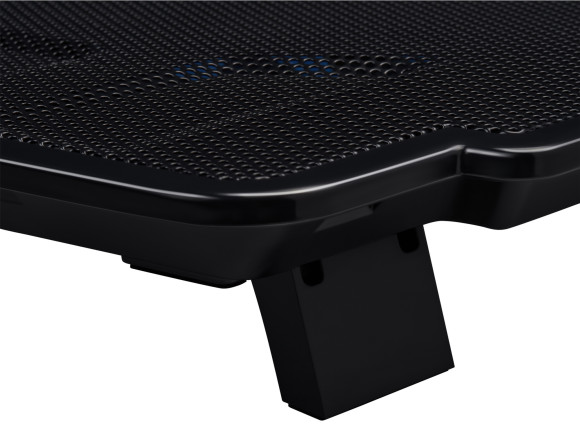 Подставка для ноутбука Buro BU-LCP140-B114 14"335x265x23мм 1xUSB 1x 140ммFAN металлическая сетка/пластик черный