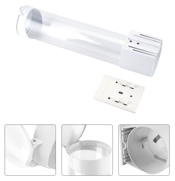 Стаканодержатель для кулера/пурифайера Aqua Work CH-1 на шурупах белый