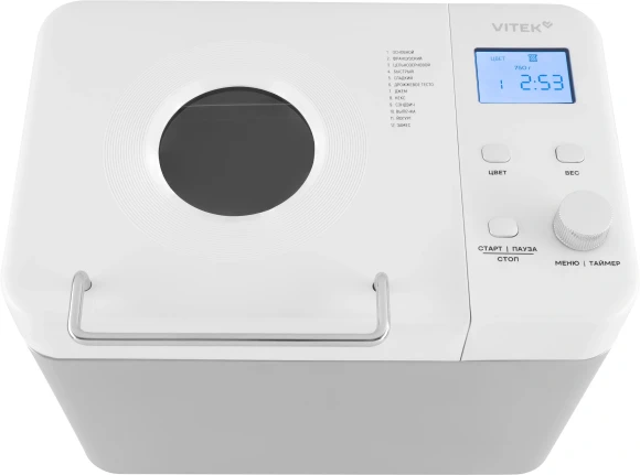 Хлебопечь Vitek VT-BM1301 650Вт серый/серебристый Хлебопечь Vitek VT-BM1301 650Вт серый/серебристый