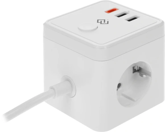 Умная розетка Digma DiPlug Cube 1 EU Wi-Fi белый (DPC13S)